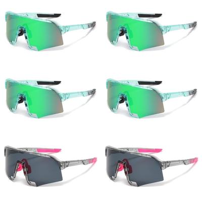1/6PCS New Windscreen Riding Glasses Men Women Fashion Outdoor Sports Sunglasses Trendy UV Protection