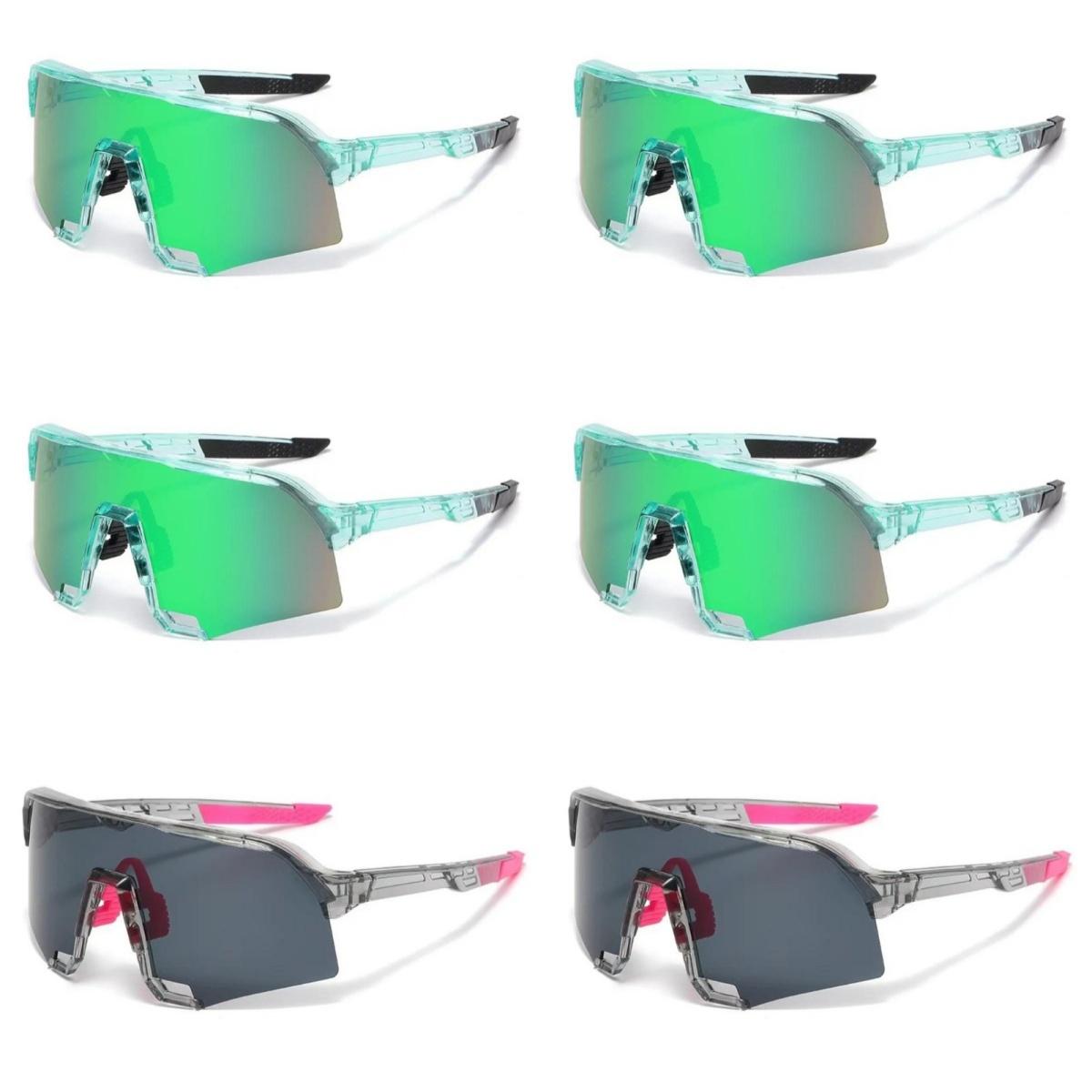 

6PCS Latest Windscreen Riding Eyeglasses Durable Male and Female with The Same Stylish Outdoor Sports Sunglasses Tide
