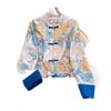 Silk Jacquard Satin Plus Size Oriental Vintage Jacket