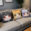 kawaii ZZZ Zenless Zone Zero chibi Ju Fufu Comfortable soft Pillow Case for Sofa Living Room Home office Decor Protective Covers