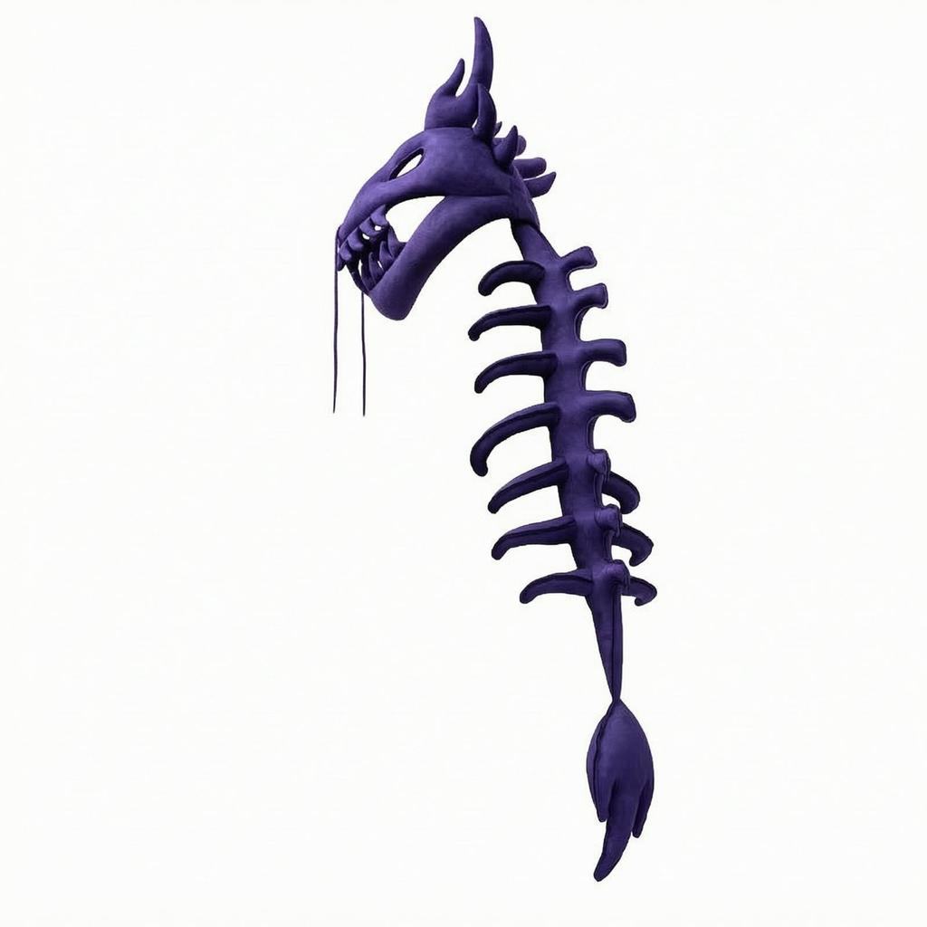 Dinosaur Skeleton Headpiece with Back Spine 3D for Themed Parties