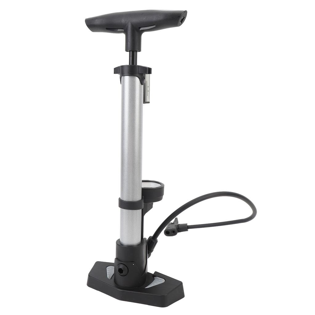 Fahrradreifenpumpe mit Manometer 160 PSI Hochdruck Aluminium Standluftpumpe Inflator für