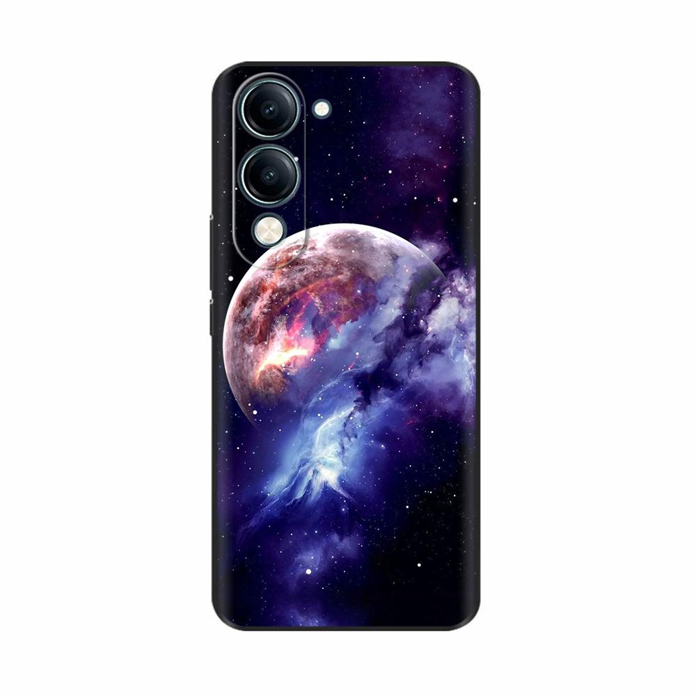 For Vivo Y19 5G Case Cool Painting Soft TPU Covers Black Silicone Back Cover for Vivo Y19 5G Y 19 Phone Cases Cartoon Fundas