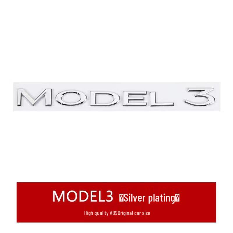 Tesla Model Y & 3 Front/Rear Trunk English Letter Logos Sticker