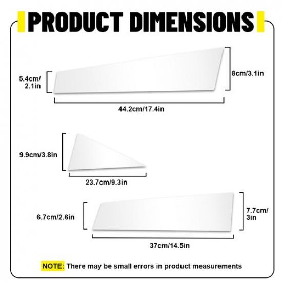 Chrome Window Pillar Posts Door Trim Cover For 2014- Nissan Rogue 8PCS/SET V