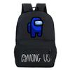 Among Us Game Merchandise Cartoon Print Student Bag + Oblique Span Bag + Shoulder Bag Combination