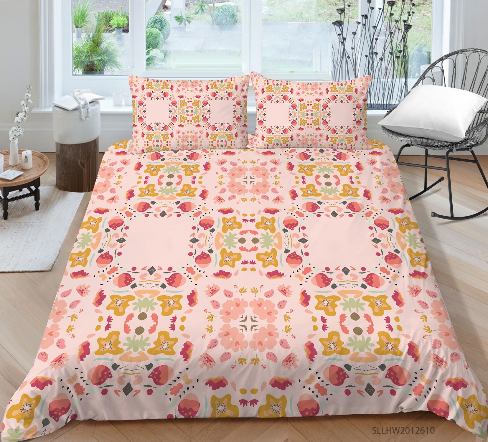 

Постельное белье с 3D-графикой и красочным узором, пододеяльник и наволочка, 2 или 3 куска ткани из микрофибры с застежкой-молнией, моющиеся, супермягкие украшения для дома Baby 100x135cm