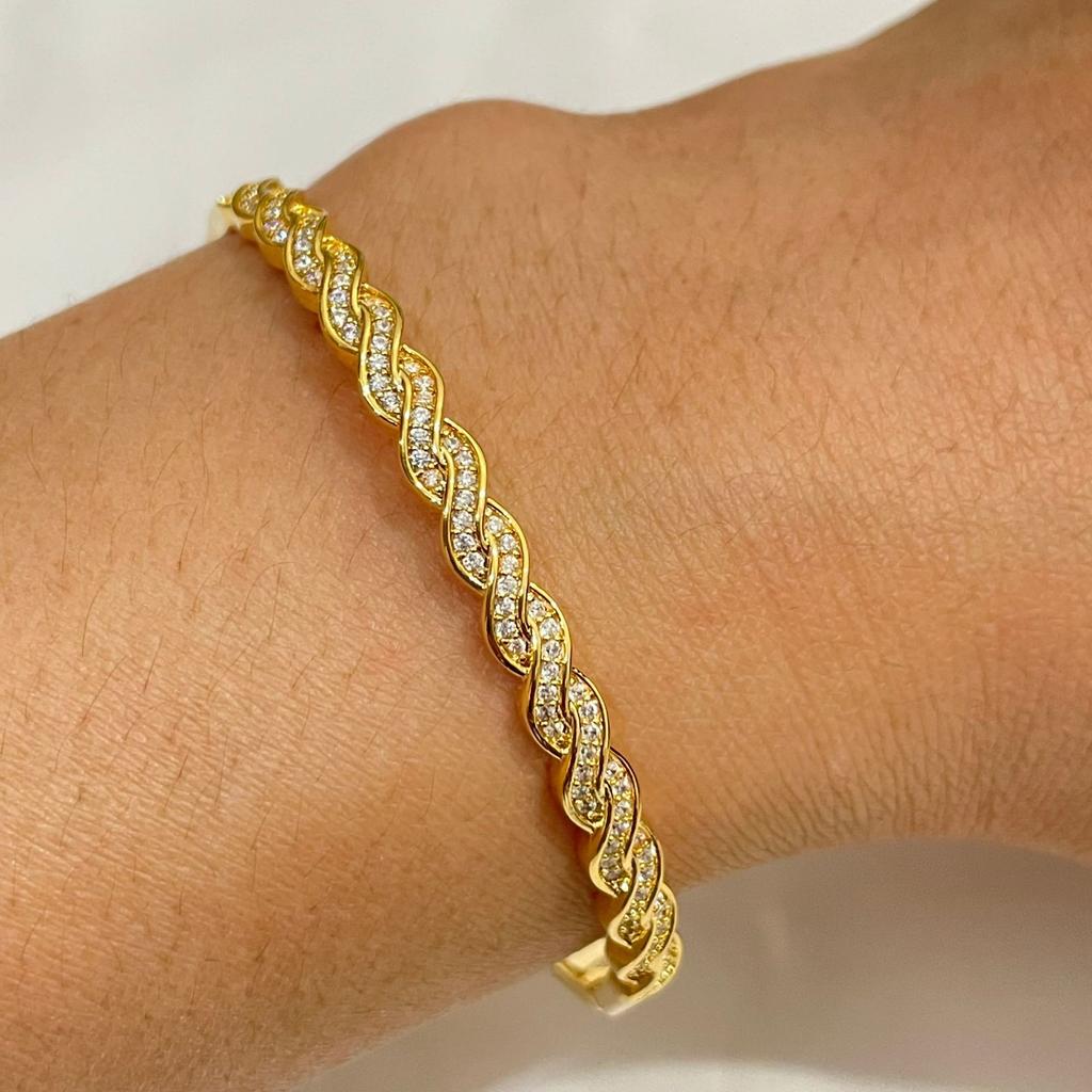 Twisted Knotted Wavy Twist Twist High-end Light Luxury Fashionable Jewelry Versatile Bracelet