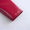 2025 Spring Women's Red Glossy Leather Lapel Jacket – European & American Style