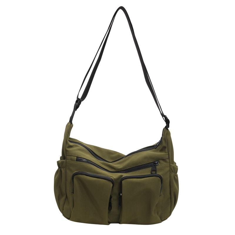 Casual bag women's 2025 new summer oblique span bag popular fashion shoulder bag large capacity class bag