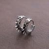 Vintage Stainless Steel Black Skull Huggie Earrings Punk Hip Hop Skull Hoop Earring for Men Trend Charm Women Ear Jewelry Gifts
