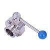 1-1/2Inch 38Mm Sus304 Stainless Steel Sanitary 1.5Inch Tri Clamp Butterfly Flow Control Valve Homebrew Beer Dairy Product