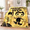 Bendy and the Ink Machine Flannel Throw Blanket Soft Warm Cozy For Sofa Bed Indoor Home Bedroom Use