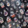 Aurora Crystal Ball Nail Art Stickers - Colorful Christmas DIY Phone Decoration