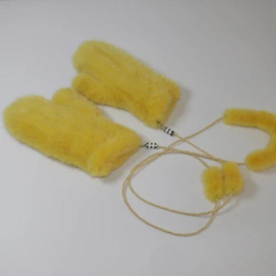 New Knitted Natural Mink Fur Gloves Women Winter Warm Good Elastic Mink Fur Mittens Russian Female Genuine Fur Glove