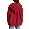Women's Casual Oversized Zip-up Hoodie Jacket with Hood Long Sleeve Loose Fit for Daily Wear
