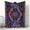 Flannel Throw Blanket Celestial Sun Moon Star HD Digital Print,suitable for Sofa,beds,offices,travel,camping Chairs,warm Blanket