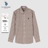 Men's Wrinkle-Free Plaid Long Sleeve Shirt