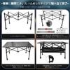 Weeday Folding Camping Adjustable Height 4kg 80kg Load for Camping and Includes Compact Storage Seats Aluminum Alloy Table, (55-85cm), Lightweight,