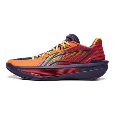 LiNing Ultralight Yumen Pass Technology Lightweight Shoes Men Basketball Shoes Orange-Red ABAV007-45
