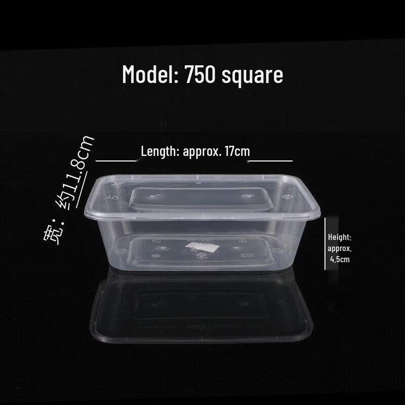 Tian Yajing Disposable Transparent Rectangular Plastic Food Containers