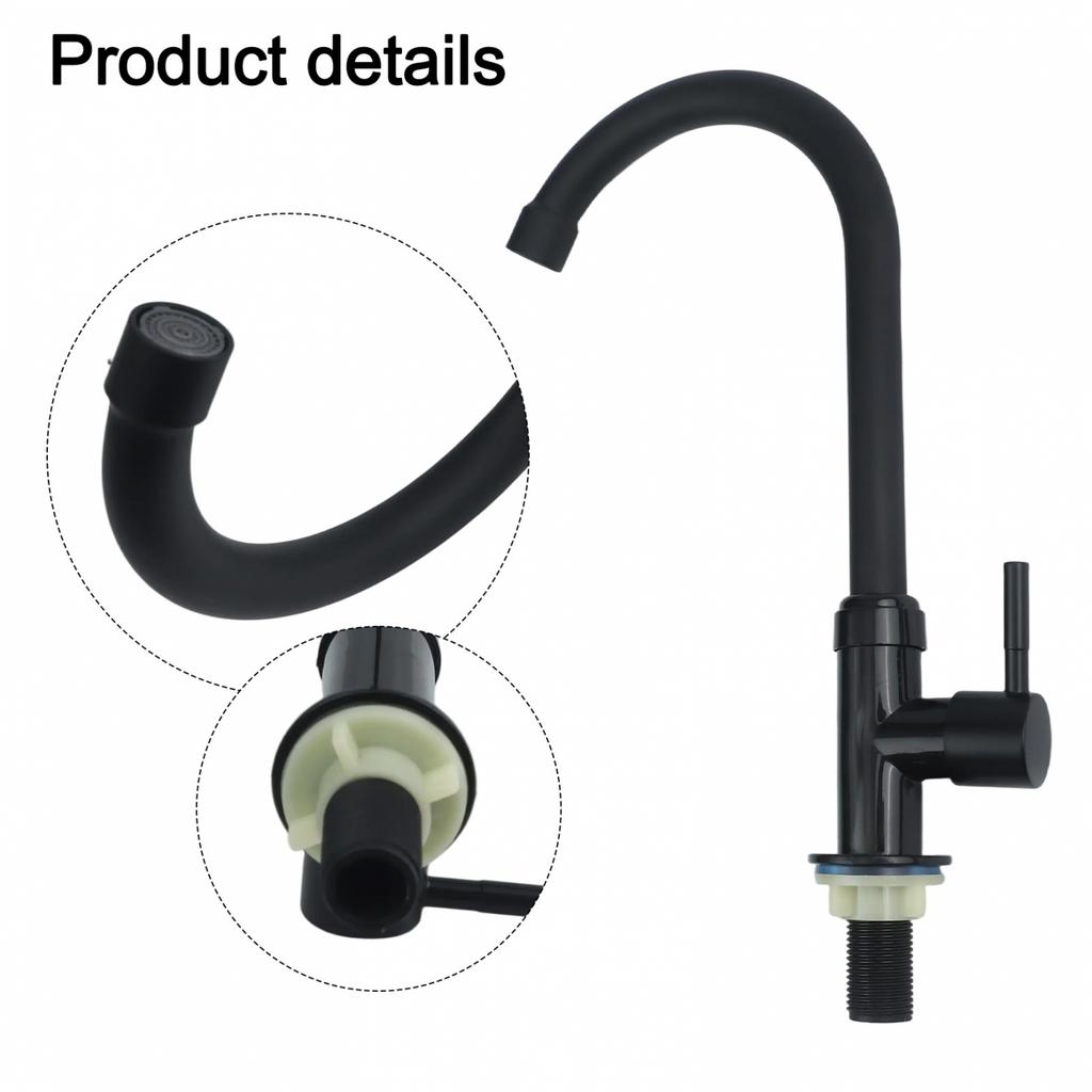 Kran kuchenny na zimną wodę z funkcjami bezpieczeństwa zdrowotnego i łatwą instalacją