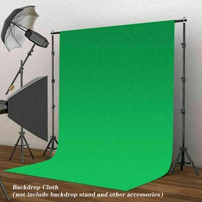 Yeşil Pamuk Fotoğraf Arka Plan Stüdyo Fotoğrafçılığı Ekranı Chromakey Zemin Bezi