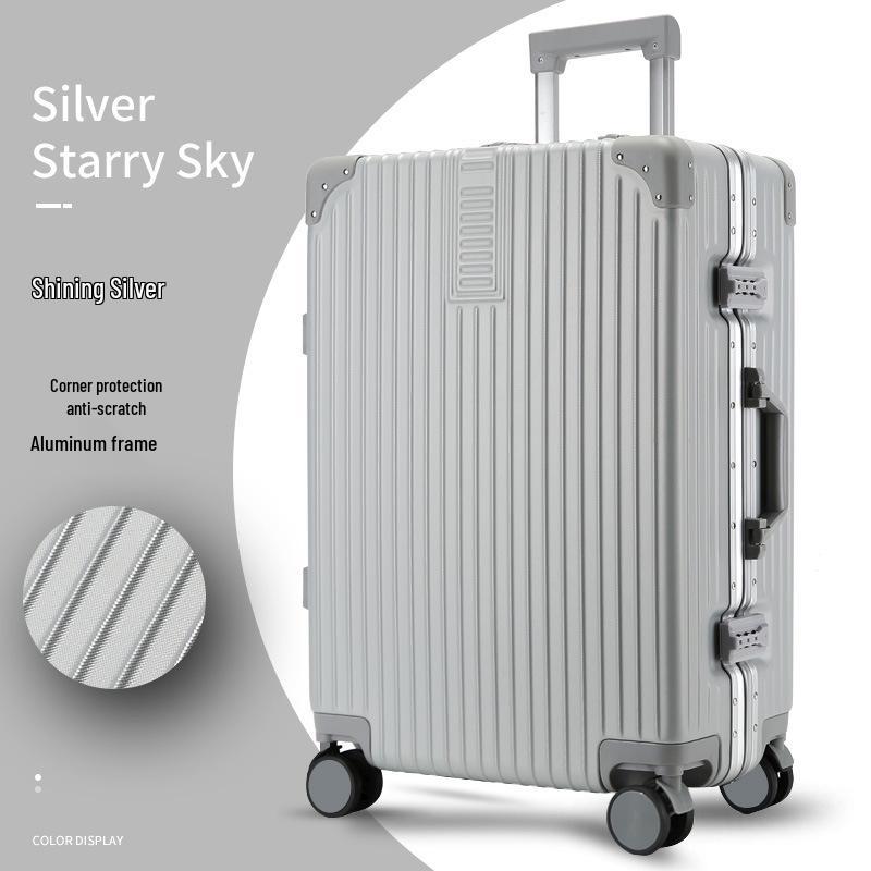 24-Inch Multifunctional Suitcase with Universal Wheels and New Lock System