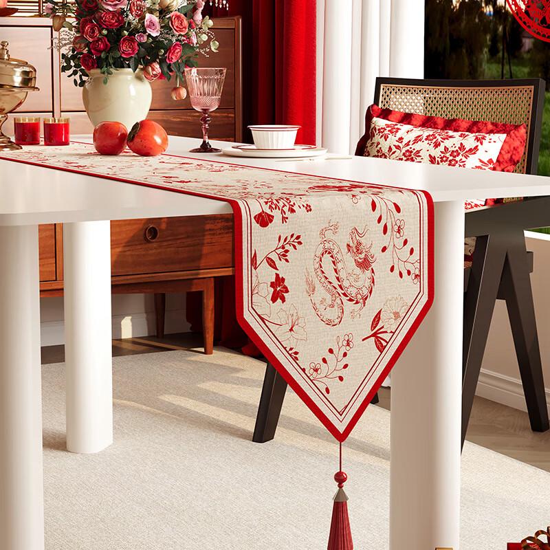 Festive Red Chinese New Year Table Runner