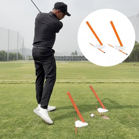 Golf Swing Flat Triangle Disc Golf Alignment Stick Holder EVA Material Bottom