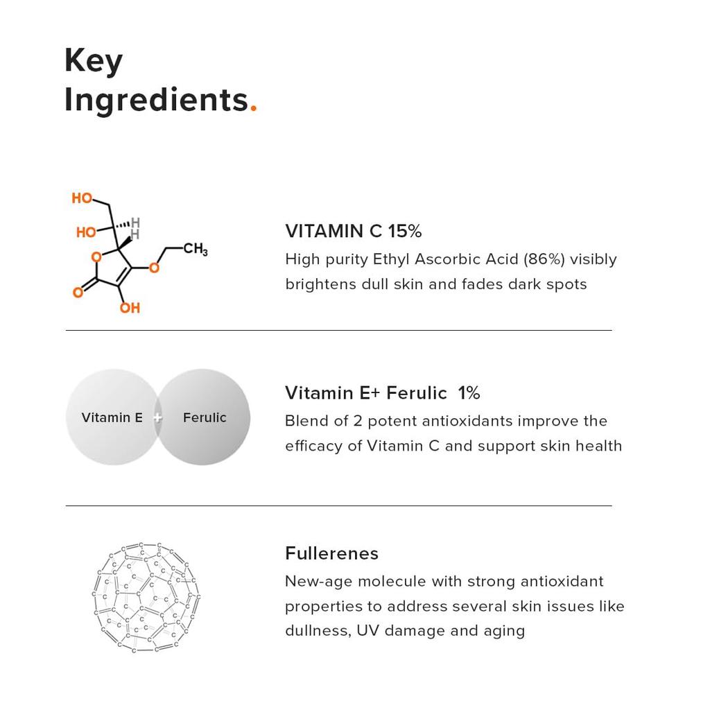 Minimalist Skin Brightening Vitamin C 16% Face Serum For All Skin Types 20 Ml Pack Of 1, Radiance & Texture Boost