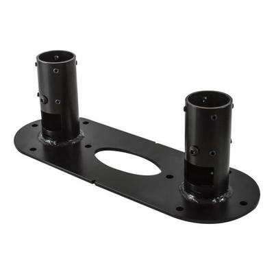 Element montażowy - B-TECH Professional - BT7807 - Płyta dwubiegunowa - Wytrzymała stal - Czarny