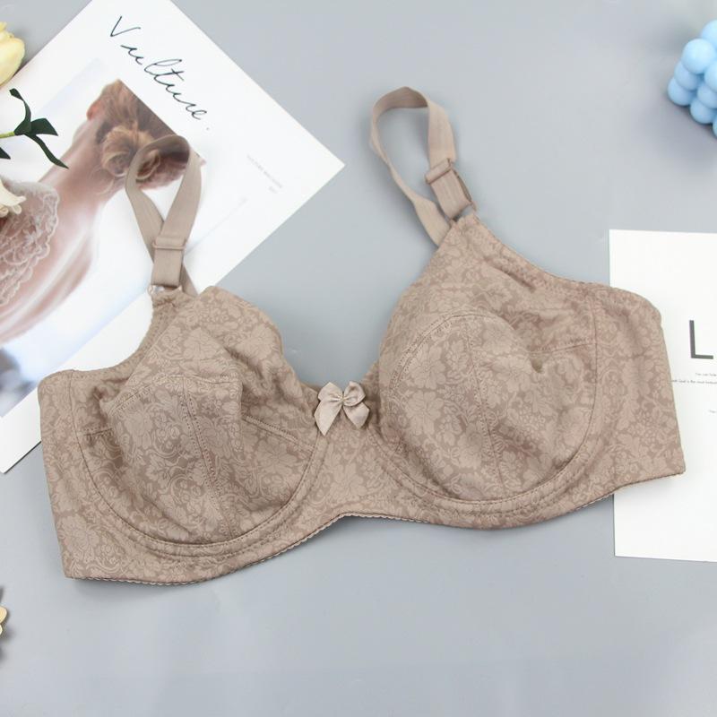 Bra Large Size Glossy Bra Comfortable Cooling Women's Bra Adjustment Underwear New Products