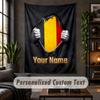 Wall Tapestry Germany National Football Team Print Custom Name Text Wall Hanging Home Decor