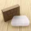1PC Transparent PP Frosted Plastic Pill Storage Box Portable Outdoor Travel 5-Cell Pill Capsule Sorting Storage Organizer