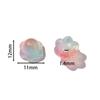 20pcs Colorful Lily of The Valley Flower Shape Bead 12x11mm Lampwork Glass Loose Beads for DIY Craft Jewelry Making Accessories