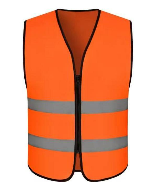 Custom Reflective Safety Vest with Logo for Nighttime Construction and Sanitation Workers