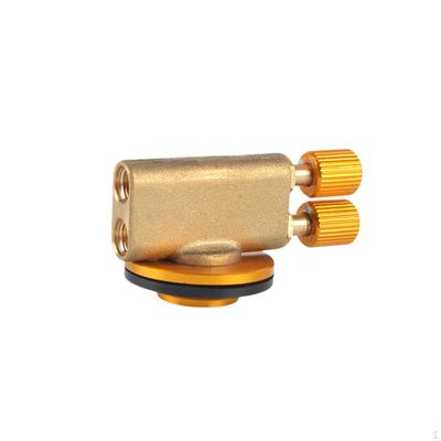 Outdoor Flat Cylinder Gas Valve Double Ended Portable Accessories Burner Control for