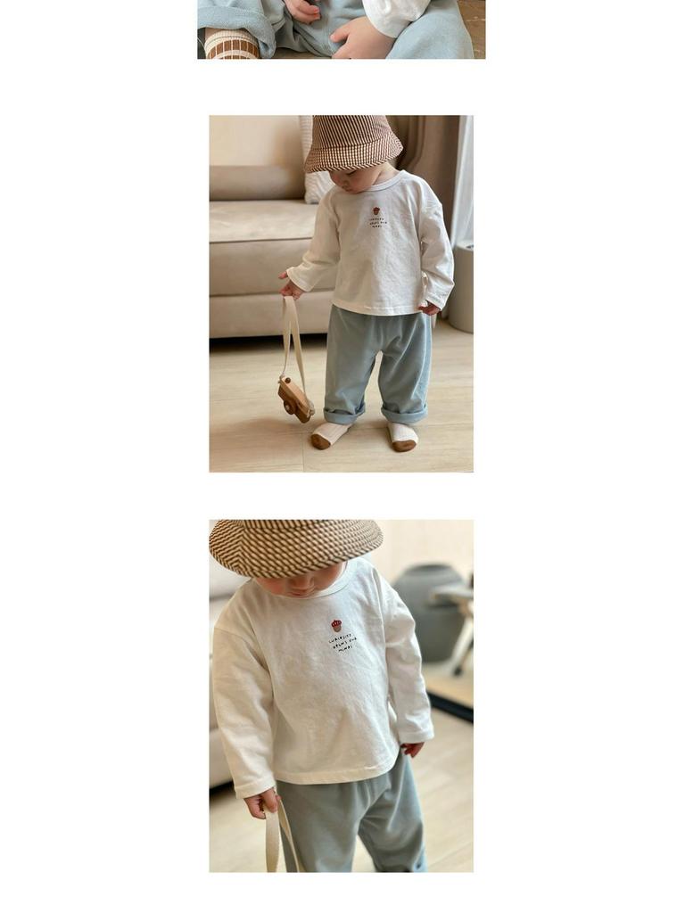 Baby Three-Piece Long Sleeve Crew Neck Tee Set – Spring Collection