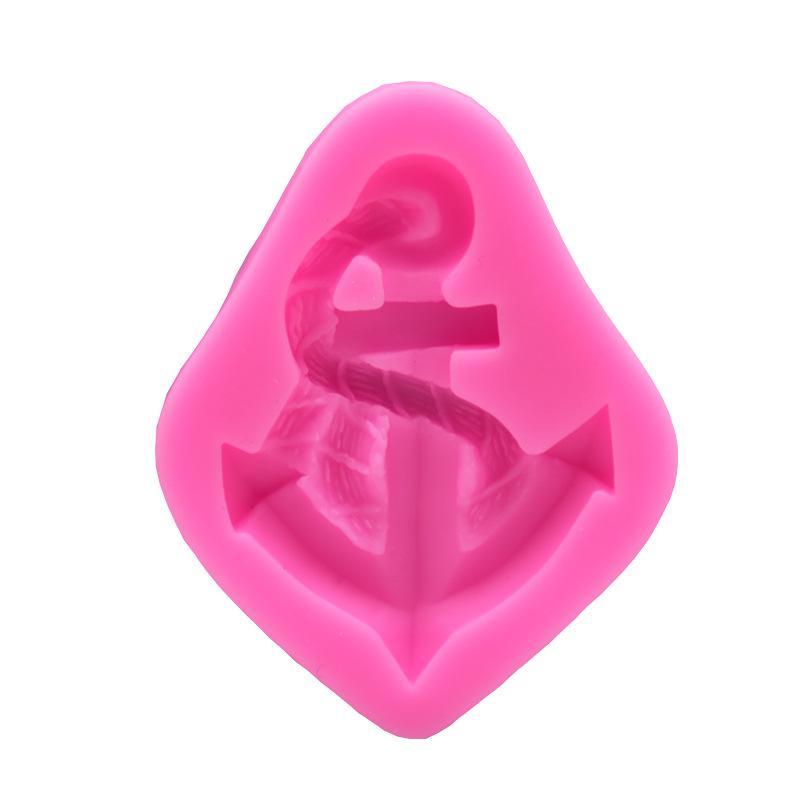 1pcs Sailboat Anchor Silicone Molds Wedding Cupcake Topper Cake Decorating Tools Soap Resin Clay Candy Chocolate Gumpaste Moulds