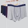 Pánské boxerky se středním pasem Prodyšné Hladké Kostice Perfektní Střih Šortky Kalhotky Patchwork Barva Přiléhavý Střih Spodní Prádlo