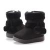 2025 Children's Fur Ball Snow Boots - Thick, Warm Cotton Shoes