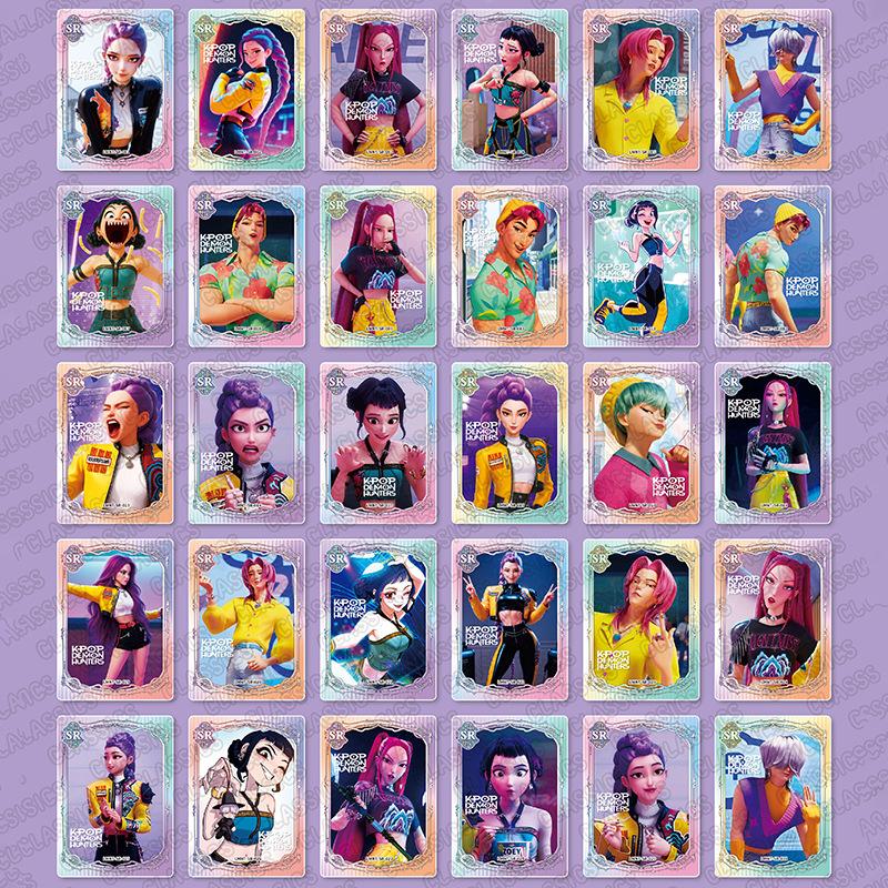 Kpop Demon Hunters Holder Binder Anime Card Protector Albums Collections Folder Rumi Mira 400Pcs Card Hold Book Kids Toys Gifts