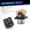 Pack-4 Car 5 Pin Relay, 12V 40A Conversion Starting DC Heavy Motor Replacement, PA66 Waterproof Flame Retardant Shell + Pure Copper Coil, Universal