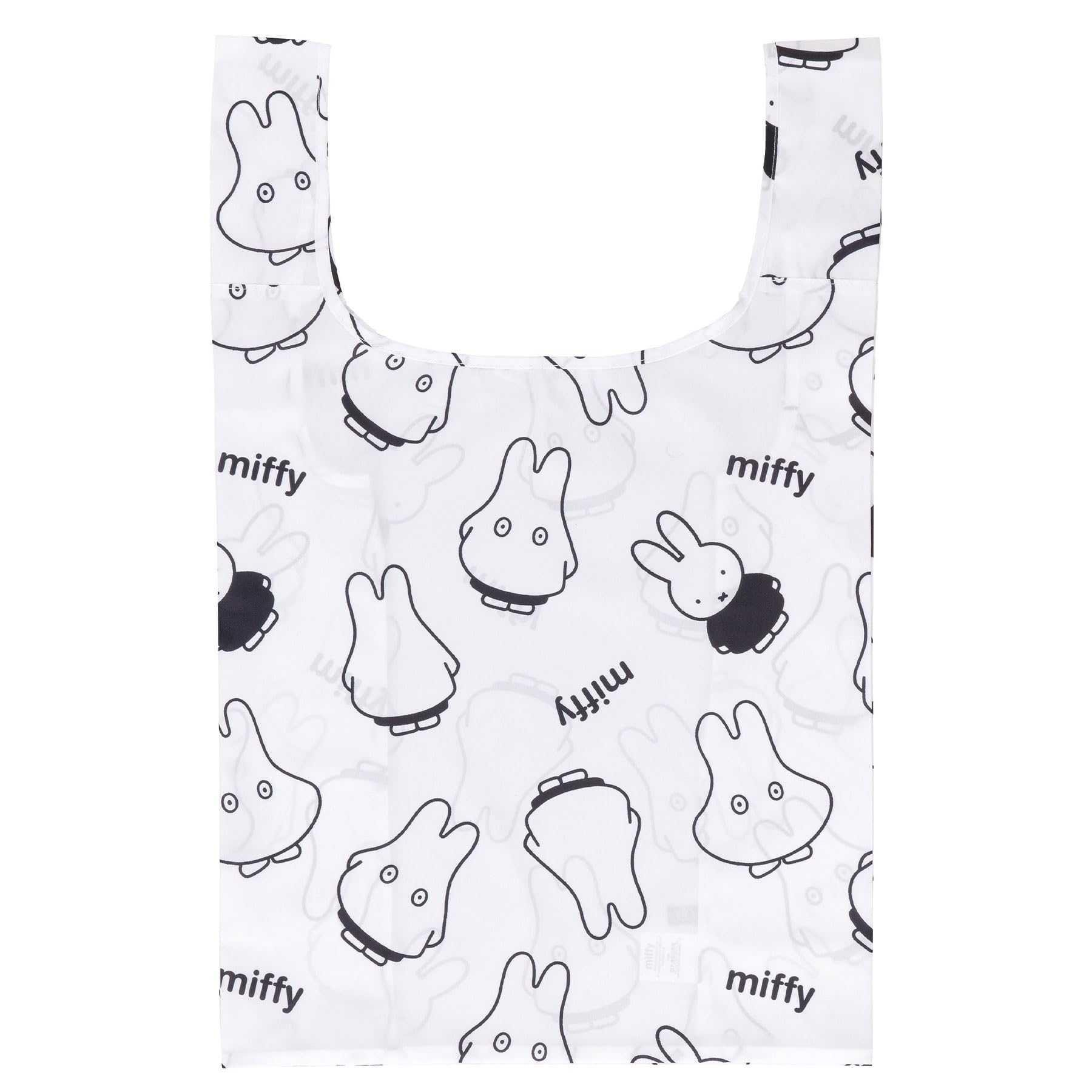 

Marushin Eco Monochrome Cute x W40 x D20cm 12 x Made with Recycled Product 5905003800 Bag, Miffy, Miffy, Merchandise, H63.5 (Folded 12cm), Polyester,