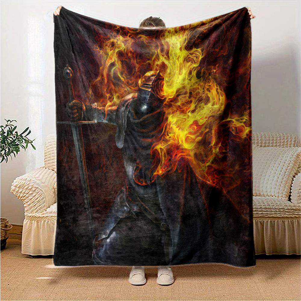 Elden Ring Flannel Blanket, High quality Comfortable for All Seasons, Home Decor, Warmth and Comfort