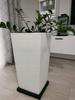 URBI DURS325 Tall Flowerpot with Insert | White