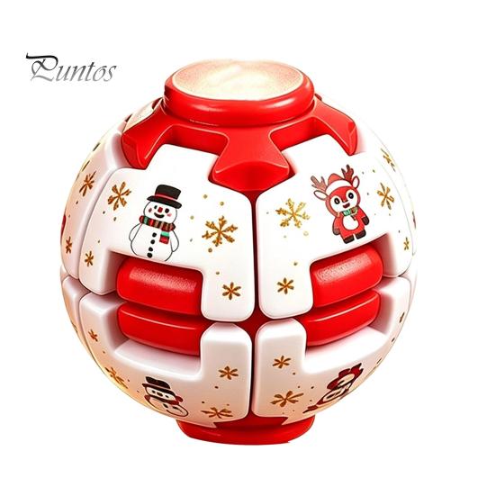 Stocking Stuffers for Kids Press to Spin Fidget Ball, Transformable Spinner Sensory Stress Relief Christmas Party Favors Children Toy Adults