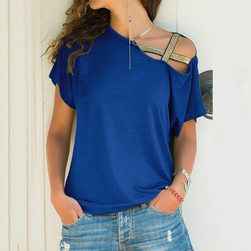 Premium Quality Womens Loose Blouse Casual Shirt Top Short Sleeve For Daily Comfort
