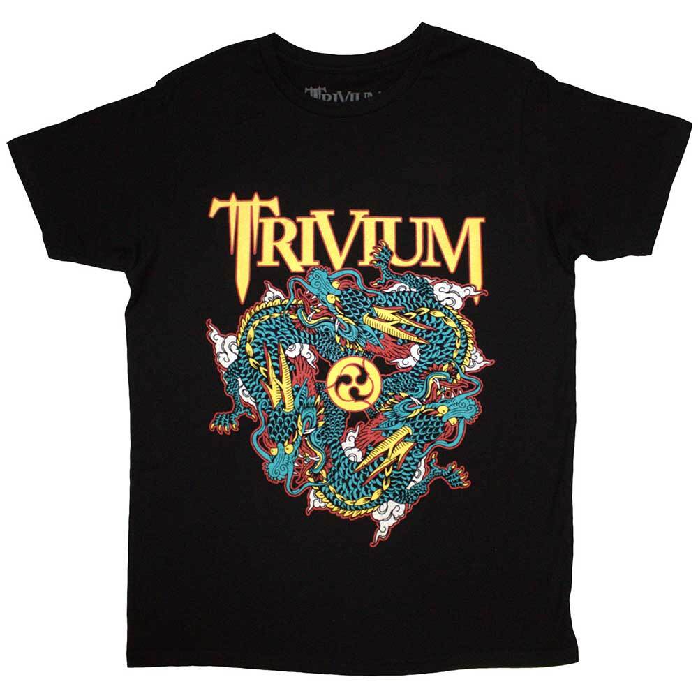 

Trivium Dragon Circle Pit T-Shirt Tops Tee Black New 4XL